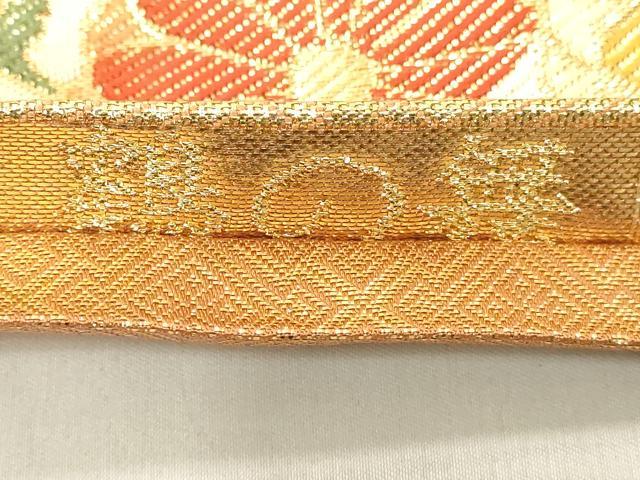 平和屋着物◎佐賀錦 六通柄袋帯 鶴の舞 金銀糸 正絹 逸品 DAAX5278cd