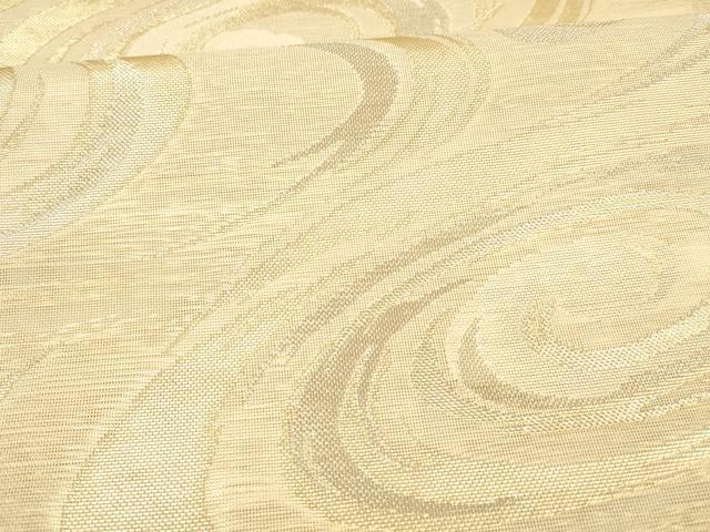 平和屋着物*夏物 六通柄袋帯 流水文 金銀糸 正絹 逸品 DAAX5523cm