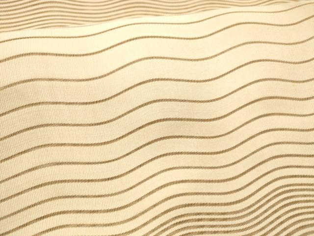 平和屋着物*夏物 絽綴れ 八寸名古屋帯 よろけ縞 淡香色 正絹 逸品 DAAX5550cm