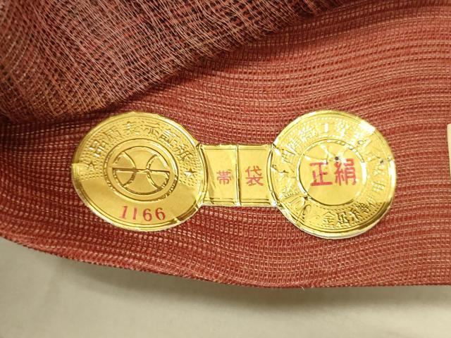 平和屋着物*夏物 西陣 六通柄袋帯 花鳥文 証紙付き 正絹 逸品 DAAX5562cm