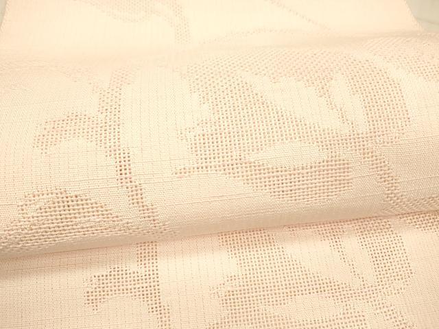 平和屋着物*夏物 八寸名古屋帯 花唐草文 虹色 DAAX5568cm