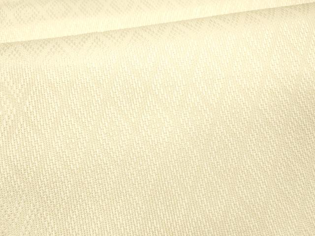平和屋着物*夏物 全通柄袋帯 菱文 生成り色 正絹 逸品 DAAX5581cm