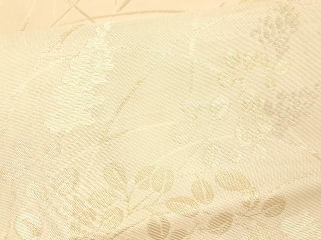 平和屋着物*夏物 六通柄袋帯 草花文 金銀糸 正絹 逸品 DAAX5590cm