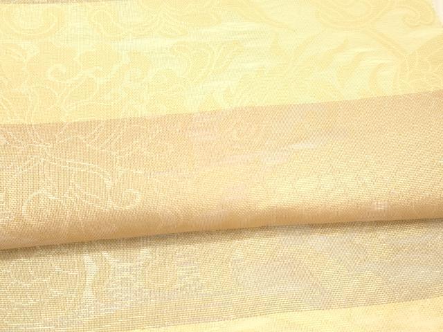平和屋着物*夏物 織物一筋名門 織悦 全通柄 本袋帯 鳳凰草花文 金糸 正絹 逸品 DAAX5603cm