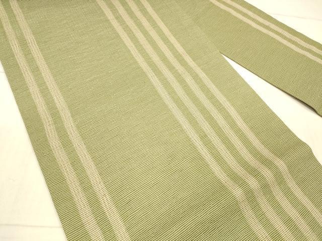 平和屋着物*夏物 九寸名古屋帯 間道 正絹 逸品 DAAX5685cm