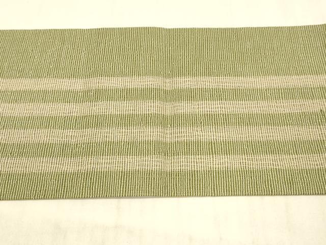 平和屋着物*夏物 九寸名古屋帯 間道 正絹 逸品 DAAX5685cm