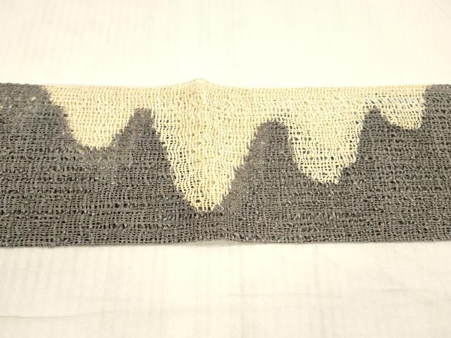 平和屋着物*夏物 つけ帯 抽象文様 三越扱い 正絹 逸品 DAAX5706cm
