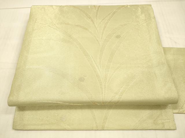 平和屋着物*夏物 九寸名古屋帯 露草文 金銀糸 正絹 逸品 DAAX5729cm