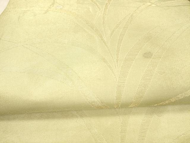 平和屋着物*夏物 九寸名古屋帯 露草文 金銀糸 正絹 逸品 DAAX5729cm