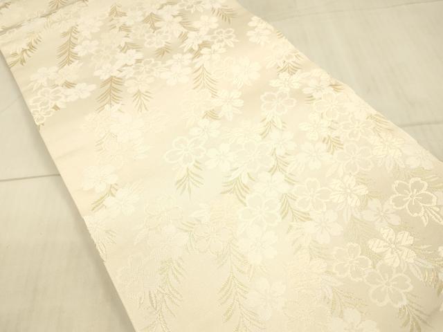 平和屋着物●全通柄袋帯 井筒工芸謹製 花柳流 金糸 正絹 逸品 DAAX5792cm