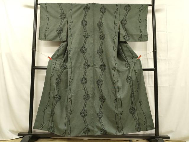 平和屋着物■上質な紬 鏡裏間道 正絹 逸品 DAAX5866cm