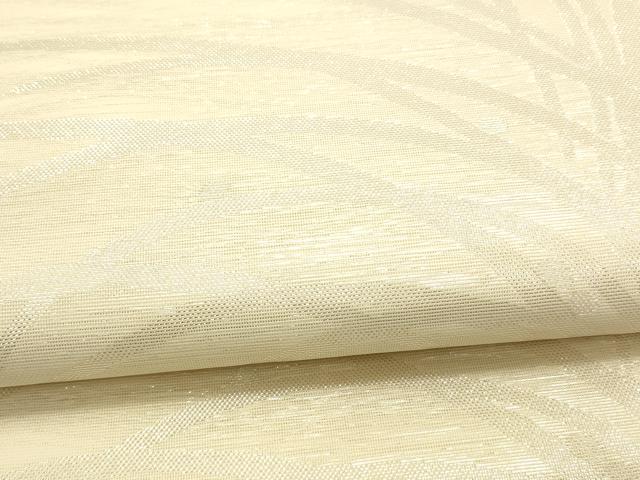 平和屋着物*夏物 六通柄 本袋帯 露草文 銀糸 正絹 逸品 DAAX5904cm