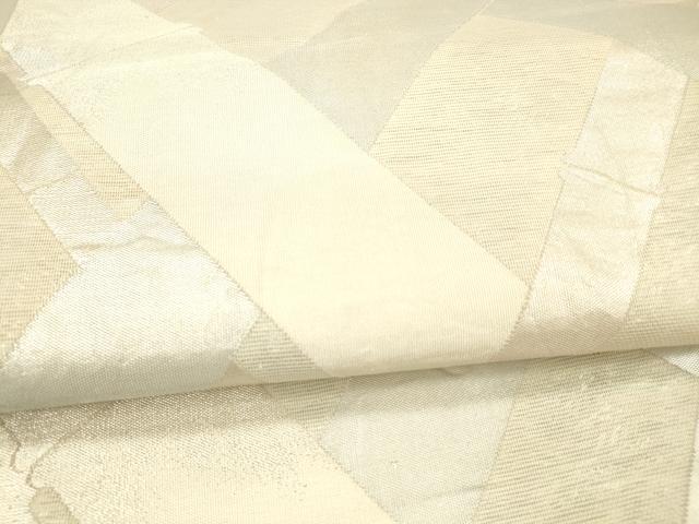 平和屋着物*夏物 六通柄袋帯 竹垣 銀糸 正絹 逸品 DAAX5914cm