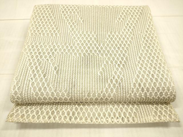 平和屋着物*夏物 八寸名古屋帯 抽象文様 正絹 逸品 DAAX5916cm
