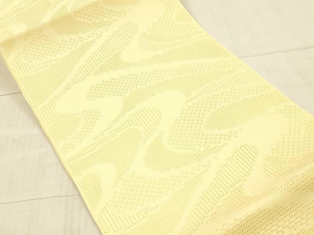 平和屋着物*夏物 八寸名古屋帯 流水文 蜂蜜色 DAAX5925cm