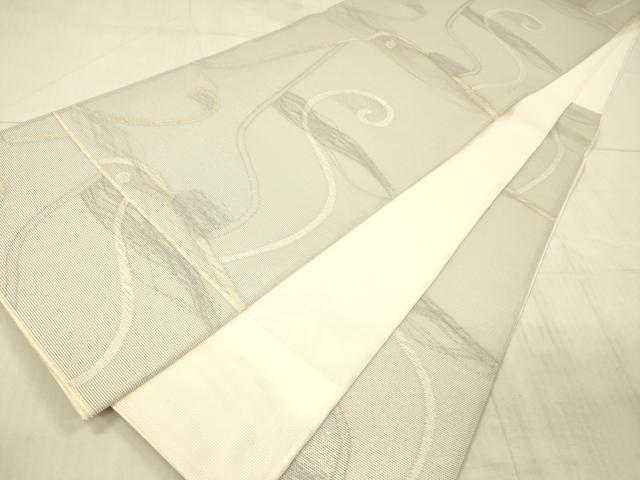 平和屋着物*夏物 六通柄袋帯 オヴジェ 金銀糸 正絹 逸品 DAAX5928cm