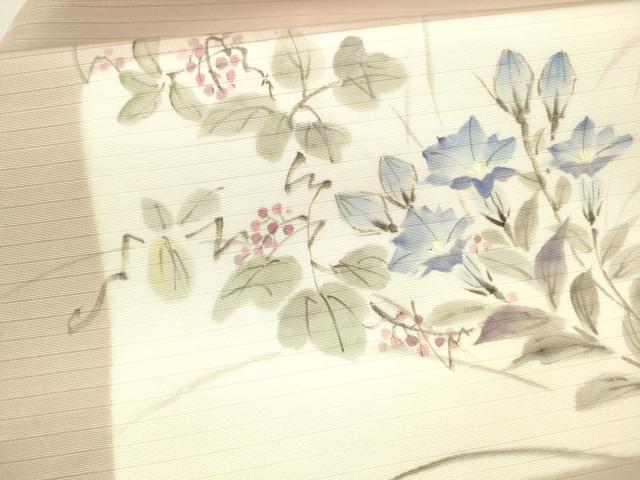 平和屋着物*夏物 絽塩瀬 九寸名古屋帯 手描き 南天花文 正絹 逸品 DAAX5935cm