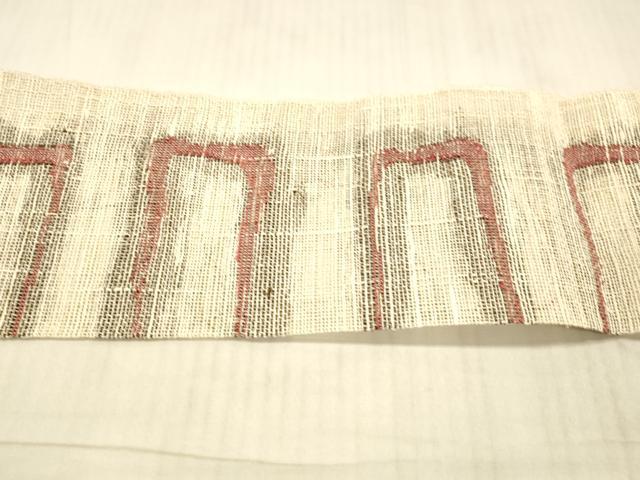 平和屋着物*夏物 八寸名古屋帯 抽象文様 正絹 逸品 DAAX5946cm