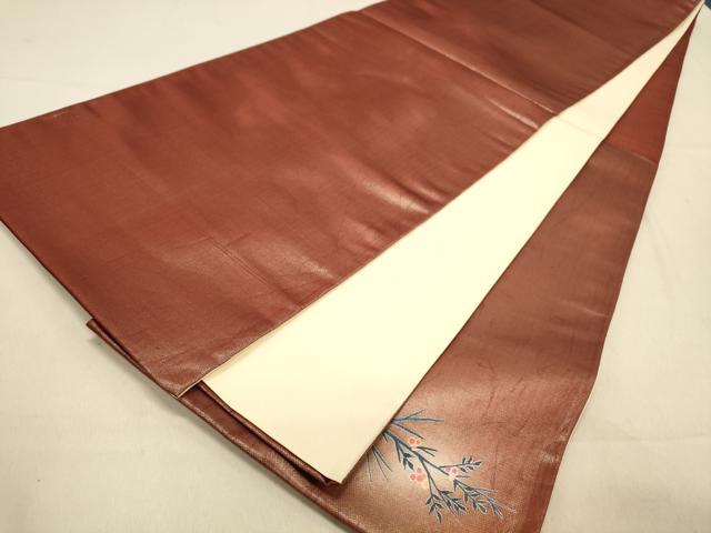 平和屋着物◎太鼓柄袋帯 花鳥文 正絹 逸品 DAAX6193jm