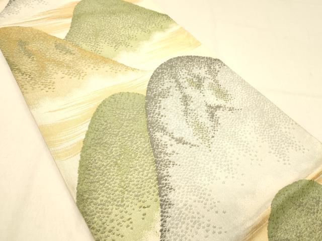 平和屋着物◎六通柄袋帯 重山文 金銀糸 正絹 逸品 DAAX6483jm