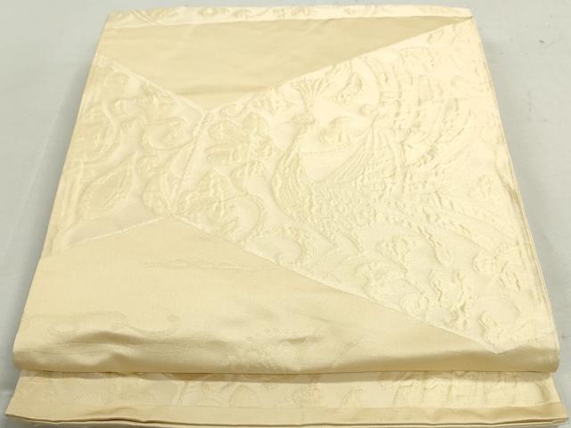 平和屋着物◎六通柄袋帯 花鳥文 正絹 逸品 DAAX7768qa