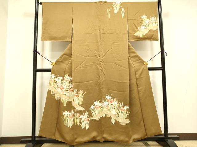 平和屋着物■訪問着 刺繍 草花文 金彩 正絹 逸品 DAAX8263du