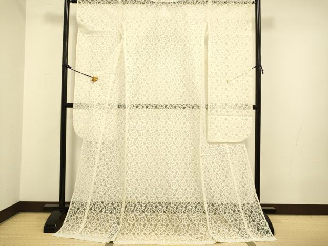 平和屋着物*夏物 総レース 振袖 花尽くし 肌色 ロング丈 DAAX8331du