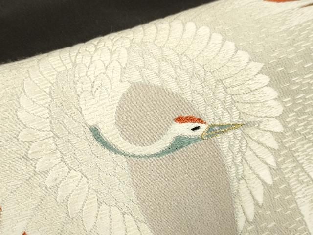 平和屋着物■中国三大刺繍 相良刺繍 作家物 鶴菱文 暈し染め 金彩 正絹 逸品 DAAX8488du