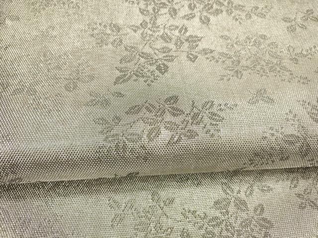 平和屋着物▽スリーシーズン 春夏秋 両面 六通柄 本袋帯 草花文 金銀糸 正絹 逸品 DAAX8561cm