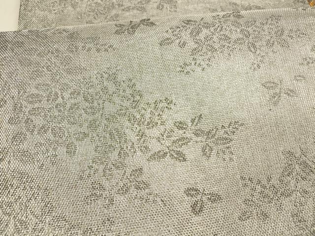 平和屋着物▽スリーシーズン 春夏秋 両面 六通柄 本袋帯 草花文 金銀糸 正絹 逸品 DAAX8561cm