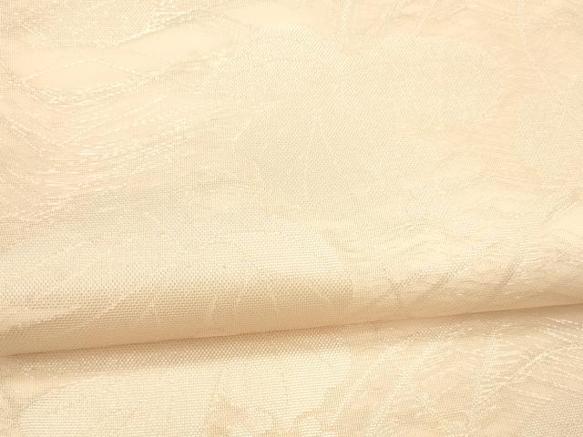 平和屋着物*夏物 六通柄 本袋帯 葡萄蔦の葉文 銀糸 正絹 逸品 DAAX8646cm