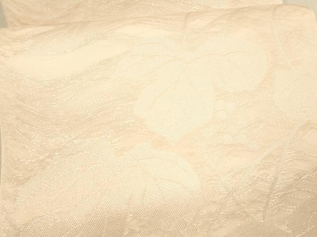 平和屋着物*夏物 六通柄 本袋帯 葡萄蔦の葉文 銀糸 正絹 逸品 DAAX8646cm