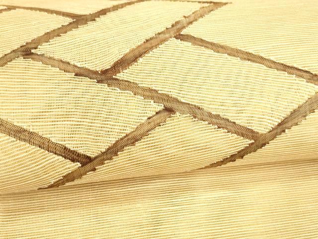 平和屋着物*夏物 八寸名古屋帯 抽象文様 正絹 逸品 DAAX8650cm