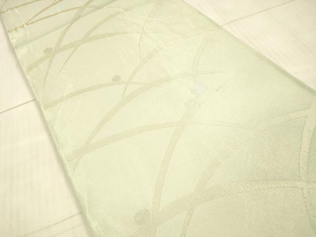 平和屋着物*夏物 六通柄袋帯 露草文 金銀糸 正絹 逸品 DAAX8656cm