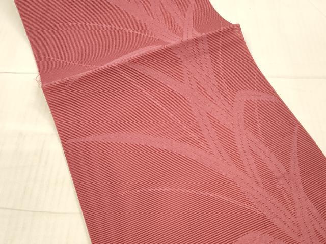 平和屋着物*夏物 八寸名古屋帯 草葉文 今様色 DAAX8666cm