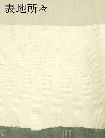 平和屋着物*夏物 九寸名古屋帯 手描き 蔦の葉花文 正絹 逸品 DAAX8668cm