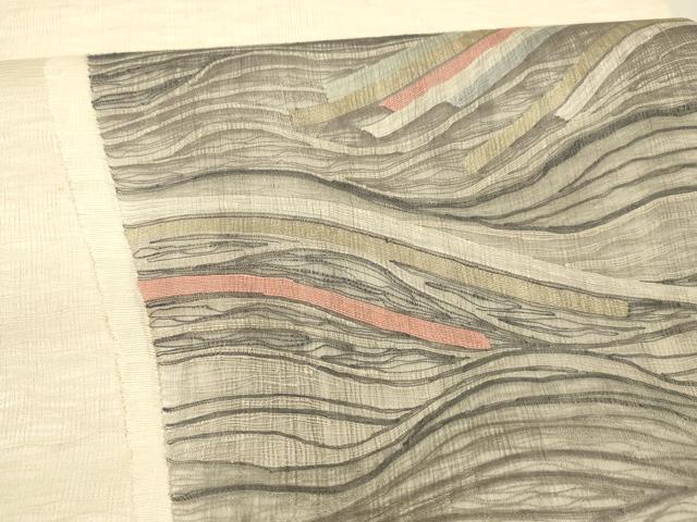 平和屋着物*夏物 太鼓柄袋帯 流水文 金糸 正絹 逸品 DAAX8672cm