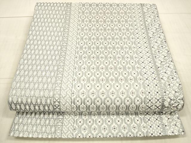 平和屋着物●本場筑前博多織 八寸名古屋帯 花間道 正絹 逸品 DAAX8833cm