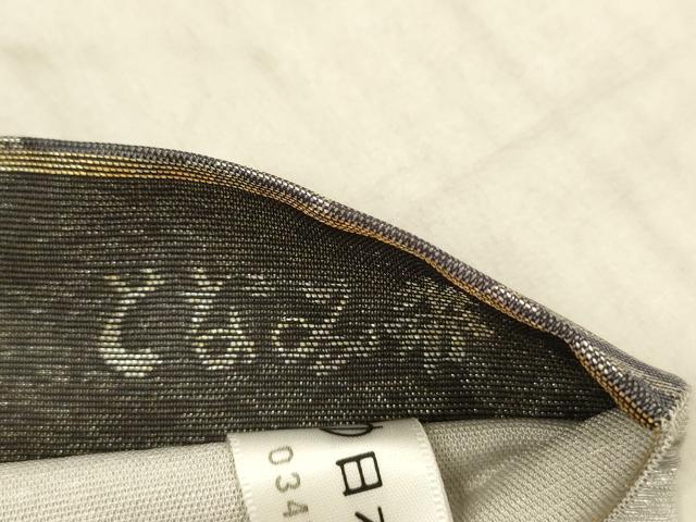 平和屋着物●「美しいキモノ」お馴染みのメーカー となみ織物 両面 全通柄袋帯 雪輪流水文 鹿の子花文 金銀糸 正絹 逸品 DAAX8835cm