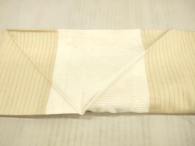 平和屋着物*夏物 アンティーク 大正ロマン 九寸名古屋帯 流水草花文 金銀糸 正絹 逸品 DAAX8883cm