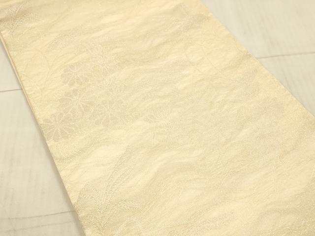 平和屋着物*夏物 六通柄袋帯 草花文 金銀糸 正絹 逸品 DAAX8901cm
