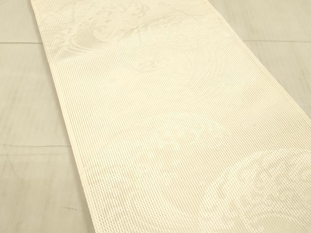 平和屋着物*夏物 六通柄袋帯 唐織 立波文 正絹 逸品 DAAX8921cm