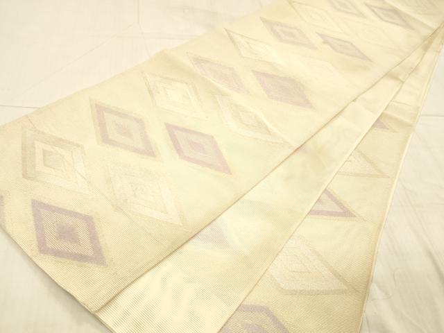 平和屋着物*夏物 太鼓柄袋帯 菱文 金銀糸 正絹 逸品 DAAX8922cm