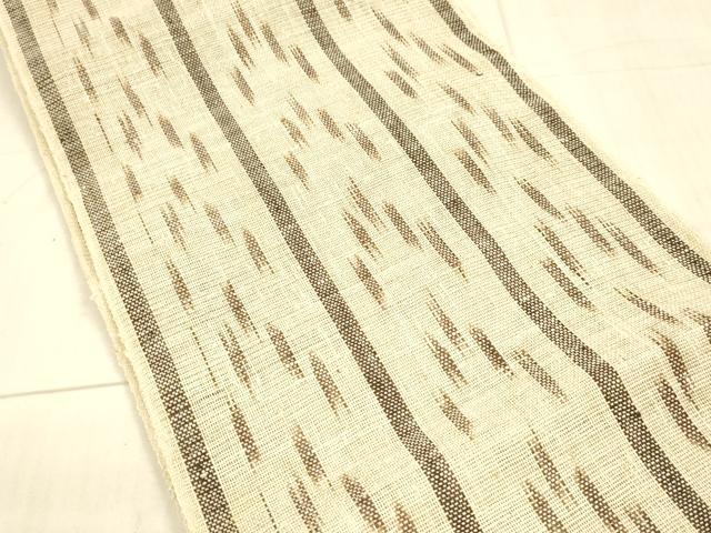 平和屋着物*夏物 八寸名古屋帯 抽象文様 正絹 逸品 DAAX8934cm