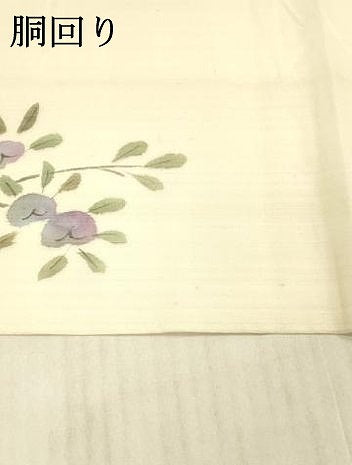 平和屋着物*夏物 九寸開き名古屋帯 枝花文 正絹 逸品 DAAX8962cm