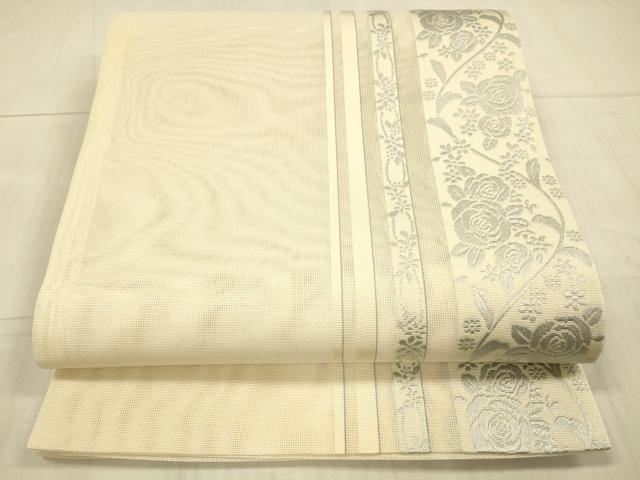 平和屋着物*夏物 全通柄 京袋帯 唐織 草花間道 DAAX8974cm