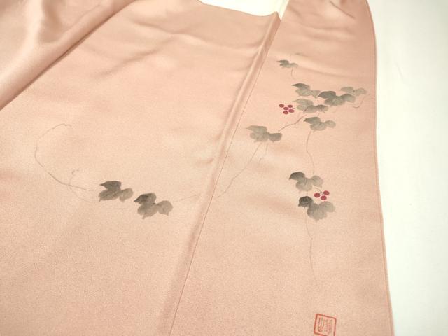 平和屋着物●上質な色無地 作家物 虹色 正絹 逸品 DAAX9962fe