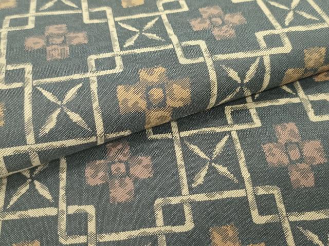 平和屋着物●六通柄袋帯 七宝繋ぎ花文 正絹 逸品 DAAY0092ob
