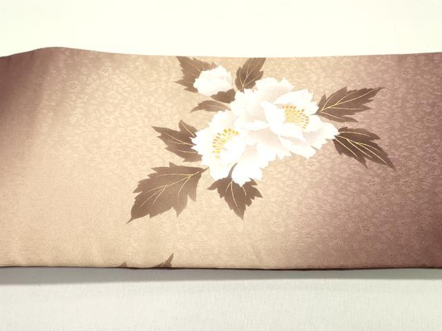 平和屋着物●ワンタッチ つけ帯 枝花文 金彩 やまと誂製 正絹 逸品 DAAY0181ob