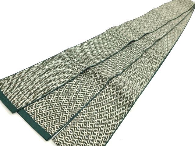 平和屋着物●男性 本場筑前博多織 角帯 菱間道 正絹 逸品 未使用 DAAY0323ob